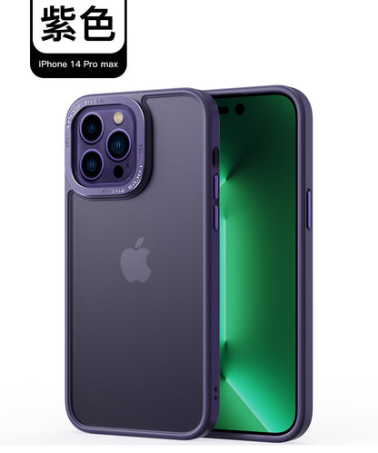 VP吸血鬼MAX1防摔殼 iPhone 14系列/13系列【金屬鏡框軍規防摔殼 】磨砂軟邊TPU＋磨砂背板