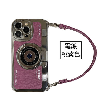iPhone系列創意背袋防摔殼【電鍍相機殼】TPU軟殼