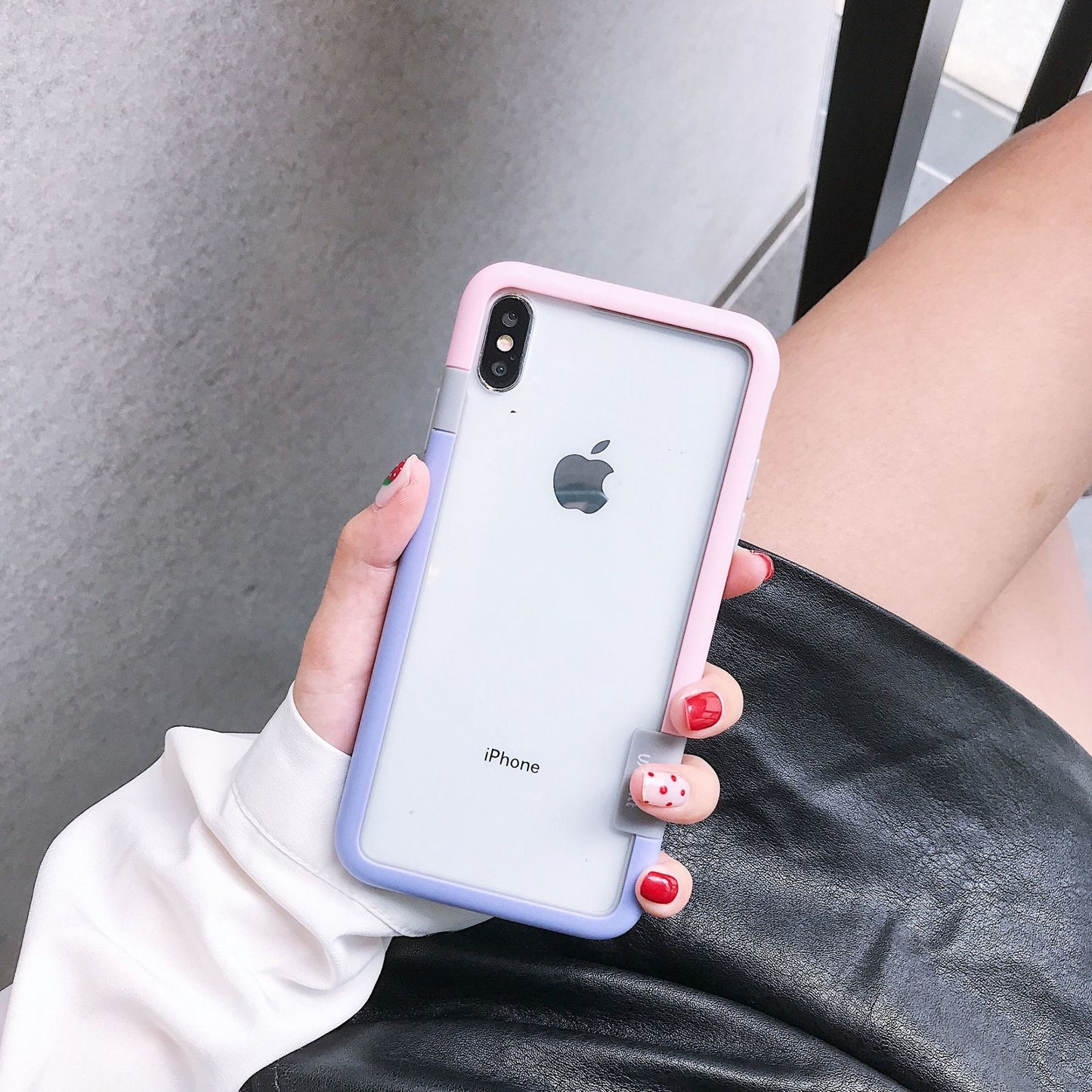 IPHONE【馬卡龍防摔邊框】雙材質厚實保護邊框，馬卡龍8色 / 支援iphone全型號