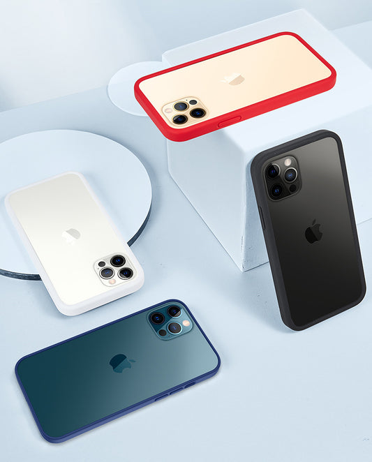 iPhone12系列 LEVEL S【極致防摔雙用盾】液態矽膠防摔雙用殼～防摔邊框＋透明背版