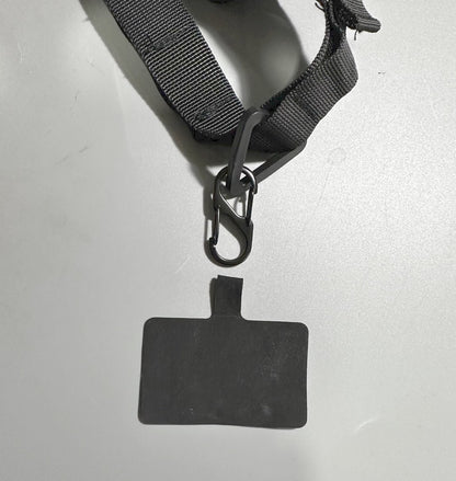 軍風戶外任意背帶/戰術織帶背帶 25個掛孔多功能露營天幕織帶 ～手機擴充夾片＋尼龍肩背帶