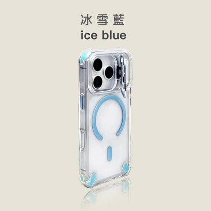【送金屬鏡頭貼】iphone 金屬鏡頭支架防摔殼 四角加高，氣囊設計 六色可選