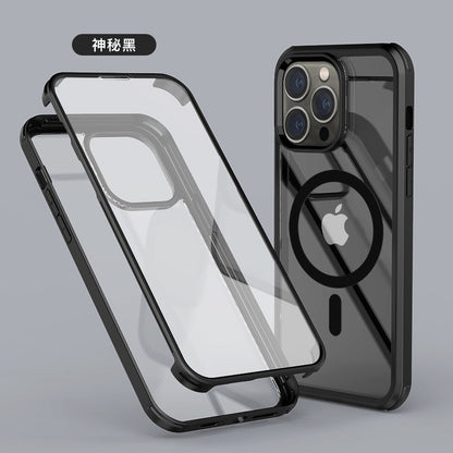 【360全包覆前後玻璃防摔殼】上下包覆，magsafe磁吸圈，/適用於 iPhone 14系列