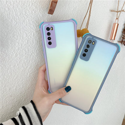 限時特價 $299 小清新【四角防摔幻彩羽盾-防護殼】精選4色～ 三星【tpu+pc軍規防摔雙材質＋耐髒磨砂】