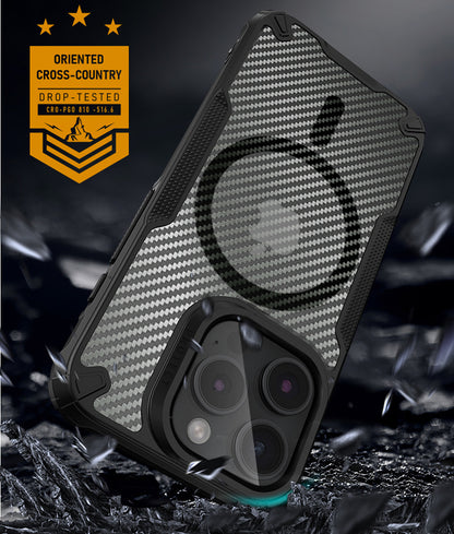 【碳纖衝鋒防摔殼】iPhone 15/14/13/12系列/三星S23系列 極致保護，潮流防摔手機殼！碳纖美感、四角防摔、掛繩方便
