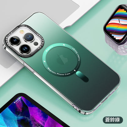 【漸層薄款】漸層半透magsafe磁吸保護殼  0.5mm薄型防摔殼 六色可選 iPhone15系列14系列/13系列/12系列/11系列
