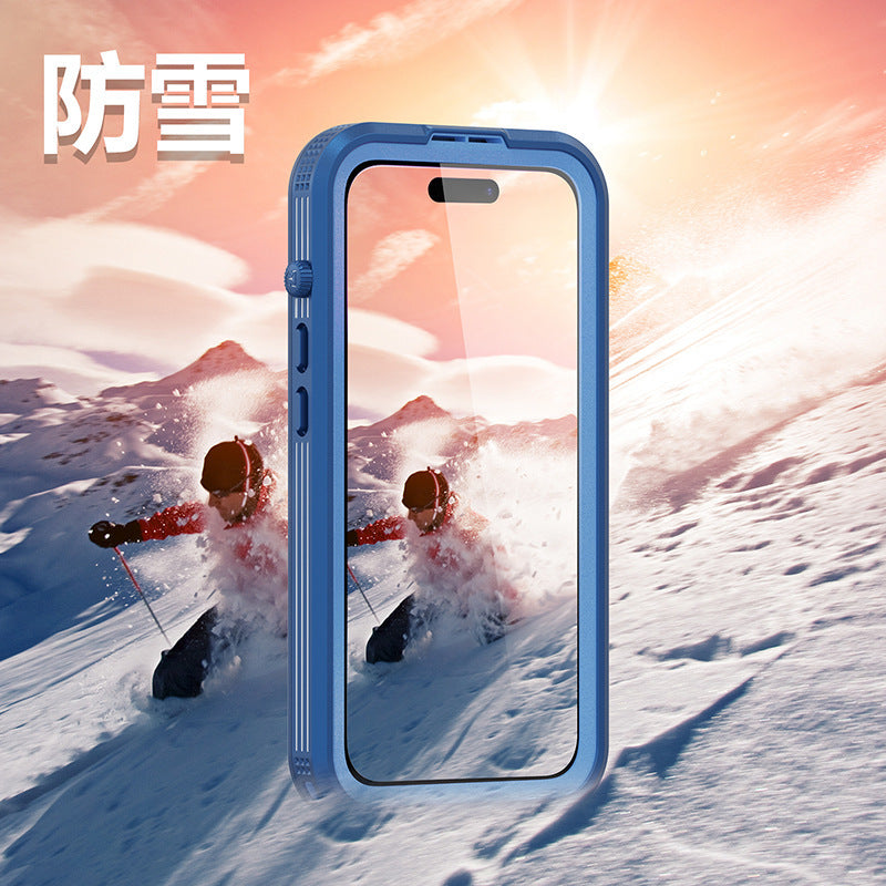 Vp吸血鬼【 纖薄款X8系列磁吸防水盾】iPhone14/14pro/14pro max/14plus防水殼IP68 軍規防摔+深度2公尺潛水1小時