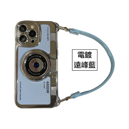 iPhone系列創意背袋防摔殼【電鍍相機殼】TPU軟殼