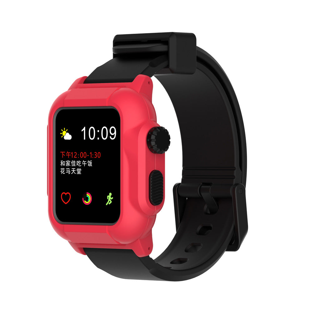 【 iWatch淺水盾】iWatch 全系列 IP68 軍規防摔+使用此潛水殼加上iwatch本身的防水功能，可以加強到20M以上潛水深度