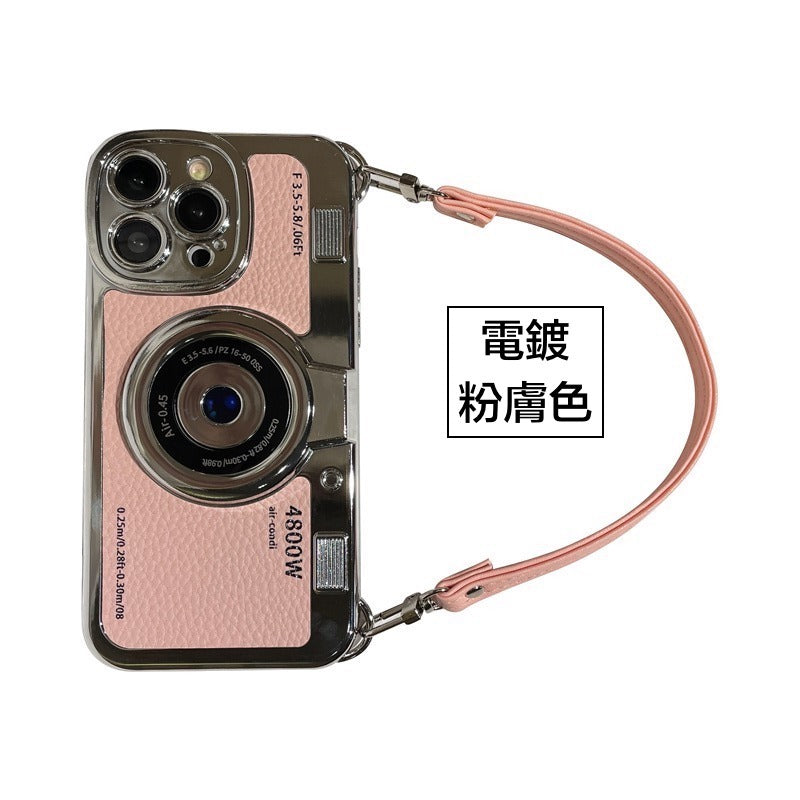 iPhone系列創意背袋防摔殼【電鍍相機殼】TPU軟殼