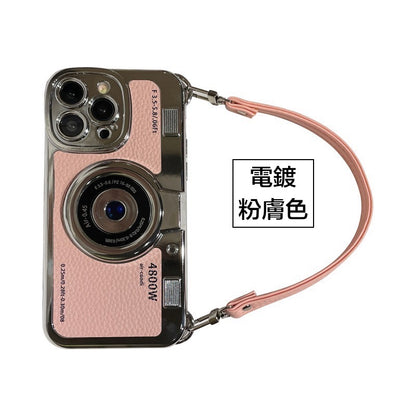 iPhone系列創意背袋防摔殼【電鍍相機殼】TPU軟殼