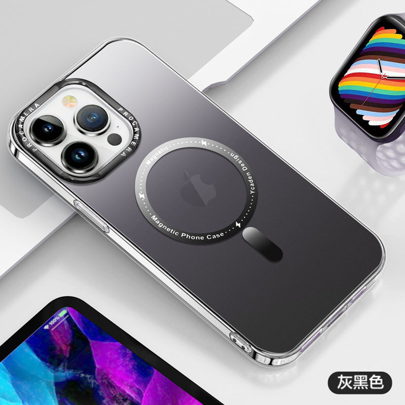 【漸層薄款】漸層半透magsafe磁吸保護殼  0.5mm薄型防摔殼 六色可選 iPhone15系列14系列/13系列/12系列/11系列
