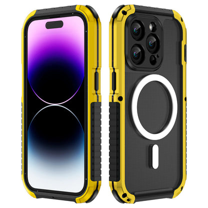【THE ONE軍規金屬三防】 Magsafe磁吸金屬手機殼 TPU+鋁合金超強防摔殼 適用於 iPhone 15系列14系列