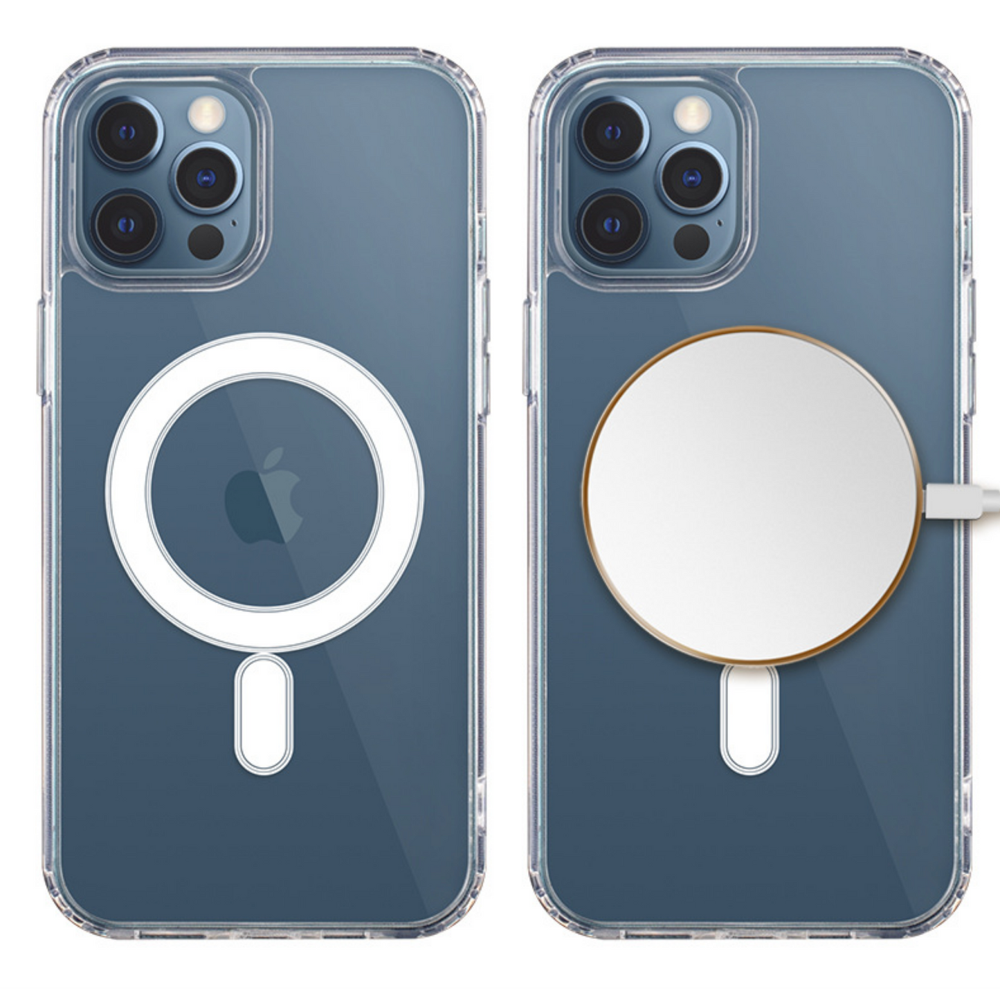 iPhone磁吸透明保護殼 【增加magasafe磁力吸附】支援蘋果全型號