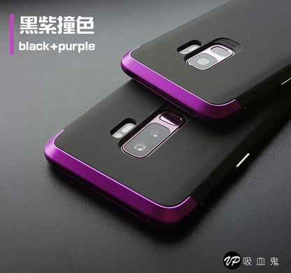『超值組合』神盾s9/s9+【防摔//不擋訊號鋁合金防摔殼組合】 截斷金屬 訊號無阻//不擋訊殼＋3D玻璃貼＋鏡頭保護套