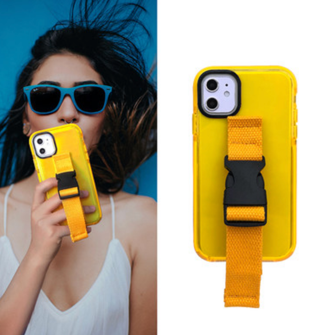 【多功能卡扣手機殼】  iPhone系列-多功能 斜背-手持-支架