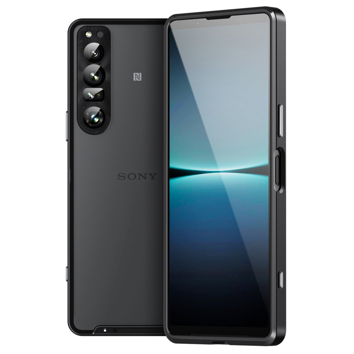 鋼盾 SONY Xperia1 IV/10IV 【金屬邊框磨砂殼】4K鏡頭全包＋鋁合金邊框＋磨砂防髒背板