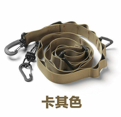 軍風戶外任意背帶/戰術織帶背帶 25個掛孔多功能露營天幕織帶 ～手機擴充夾片＋尼龍肩背帶