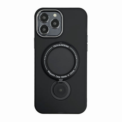 iPhone 15系列13/14/12/11系列【360°旋轉磁吸支架防摔殼】看片神器～多角度調節支架，磨砂半透magsafe磁吸保護殼  四色可選