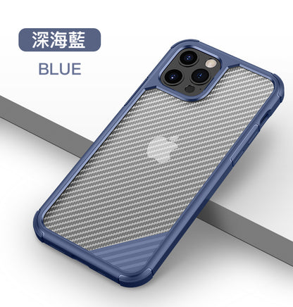 iPhone 極致碳纖防摔殼【TPU+PC軍規防摔雙材質】