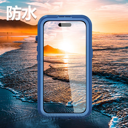 Vp吸血鬼【 纖薄款X8系列磁吸防水盾】iPhone14/14pro/14pro max/14plus防水殼IP68 軍規防摔+深度2公尺潛水1小時
