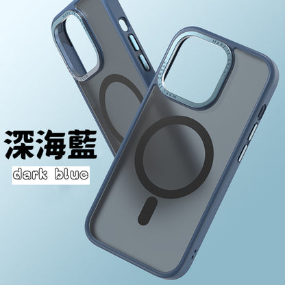VP吸血鬼MAX1防摔殼 iPhone 14系列/13系列【金屬鏡框軍規防摔殼 】磨砂軟邊TPU＋磨砂背板