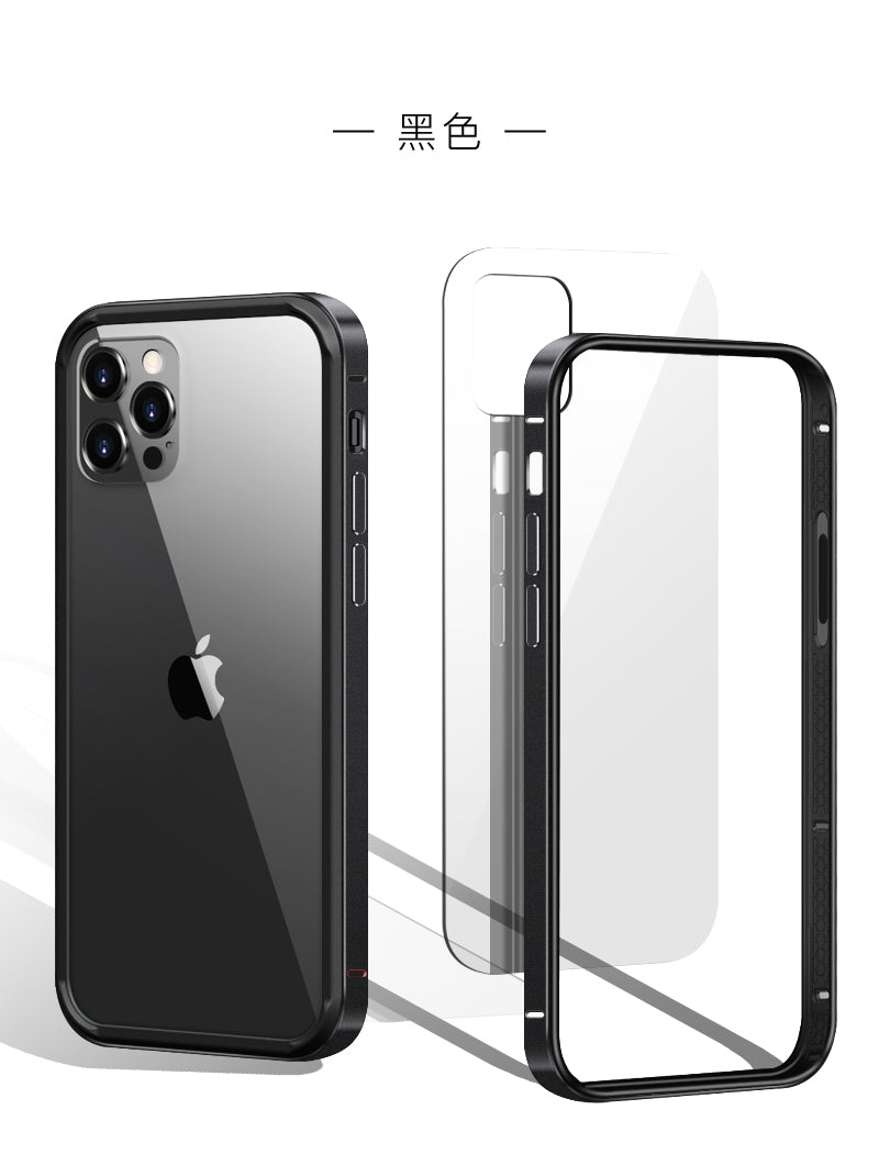 iPhone12系列 【TRA CASE】金屬TPU防摔雙用殼～防摔金屬邊框＋透明背版