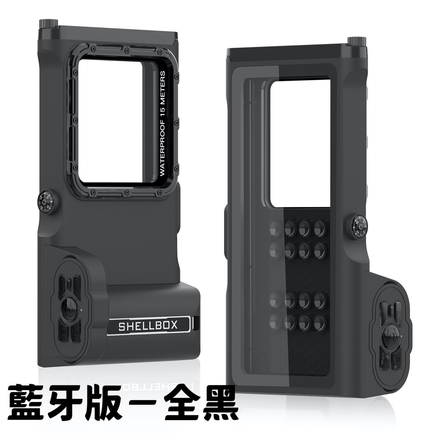 VP吸血鬼【專業潛水保護套】 360°保護全機身保護套，鋼化玻璃鏡片拍照更清晰。支援市面上6.8寸以下手機皆可使用