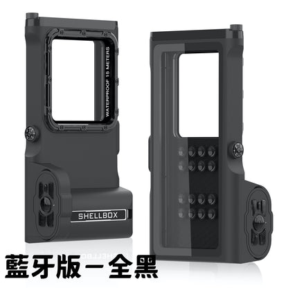 VP吸血鬼【專業潛水保護套】 360°保護全機身保護套，鋼化玻璃鏡片拍照更清晰。支援市面上6.8寸以下手機皆可使用