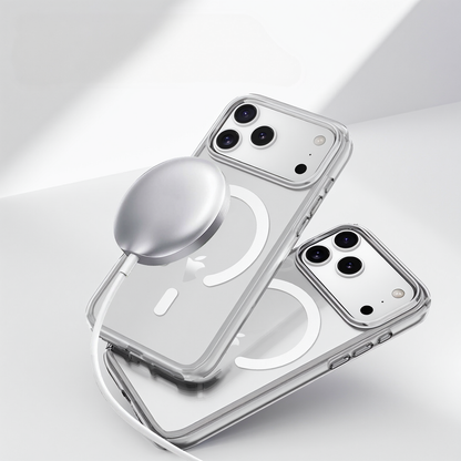 iPhone17promax磁吸透明保護殼 【增加magasafe磁力吸附】支援蘋果17系列