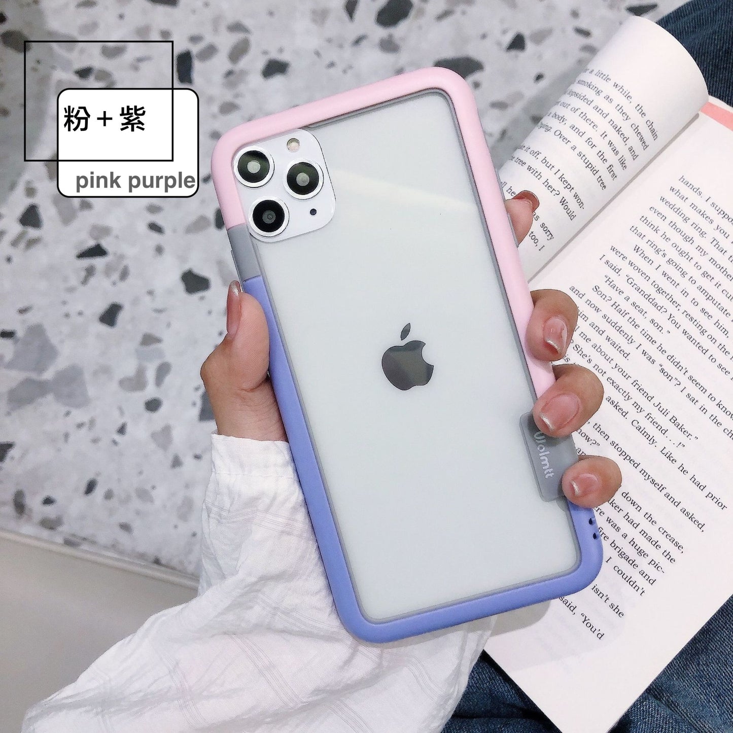 IPHONE【馬卡龍防摔邊框】雙材質厚實保護邊框，馬卡龍8色 / 支援iphone全型號