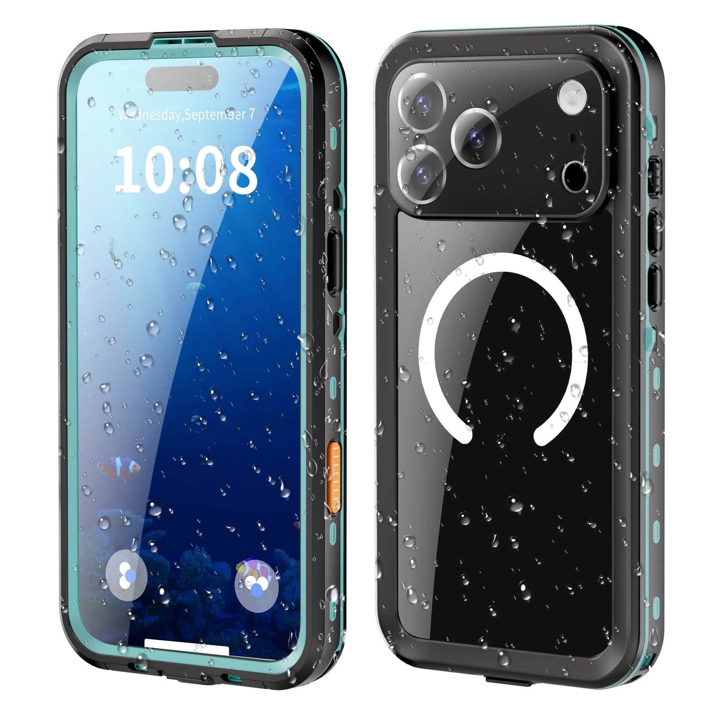 Vp吸血鬼【 magsafe磁吸防水盾】iPhone 17系列磁吸防水殼IP68 軍規防摔+深度3公尺潛水1小時
