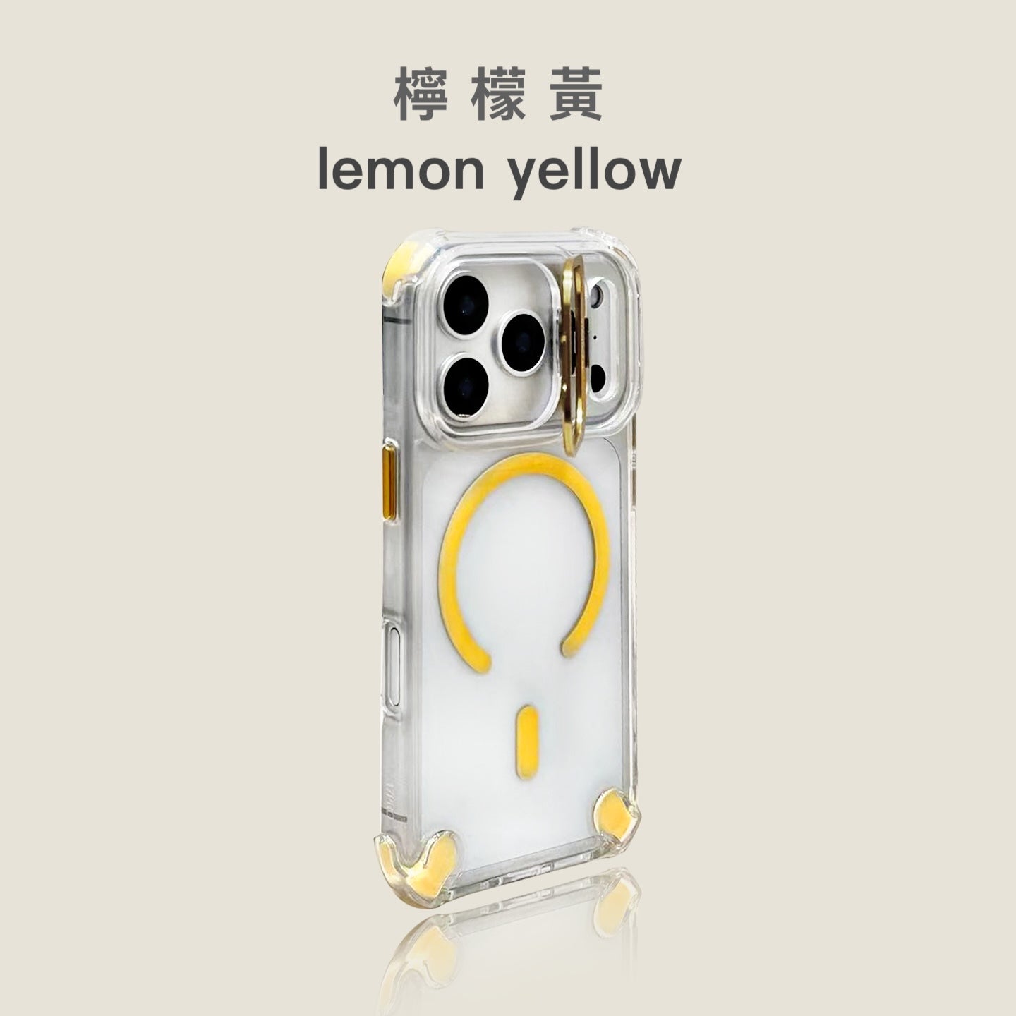【送金屬鏡頭貼】iphone 金屬鏡頭支架防摔殼 四角加高，氣囊設計 六色可選