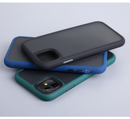 iPhone12系列 鋁合金按鍵磨砂殼 【超值組合】（玻璃貼含保固）