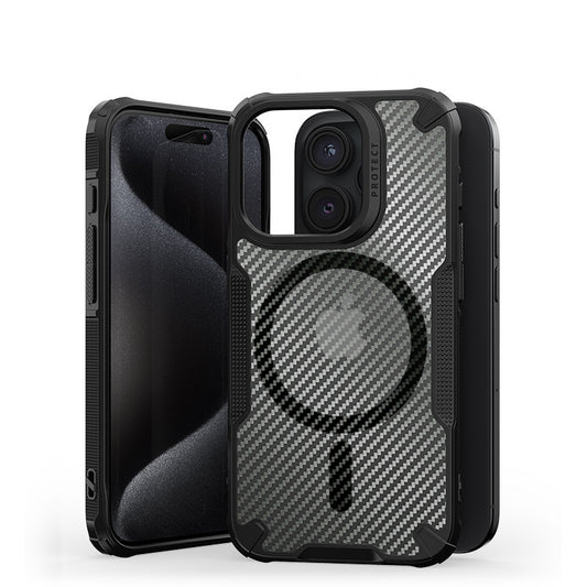【碳纖衝鋒防摔殼】iPhone 15/14/13/12系列/三星S23系列 極致保護，潮流防摔手機殼！碳纖美感、四角防摔、掛繩方便