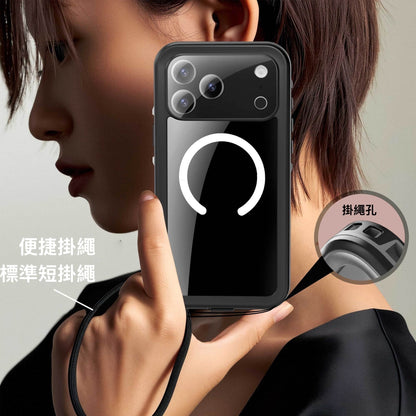 Vp吸血鬼【 magsafe磁吸防水盾】iPhone 17系列磁吸防水殼IP68 軍規防摔+深度3公尺潛水1小時