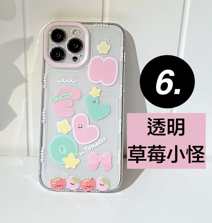 iPhone系列【太空彩繪透明殼】花卉系列～晶瓷防摔殼體，精緻彩繪共9款
