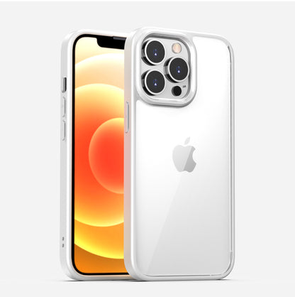 iPhone高透多彩防摔殼 【磨砂軟邊TPU＋高透亮PC背板一體成型】