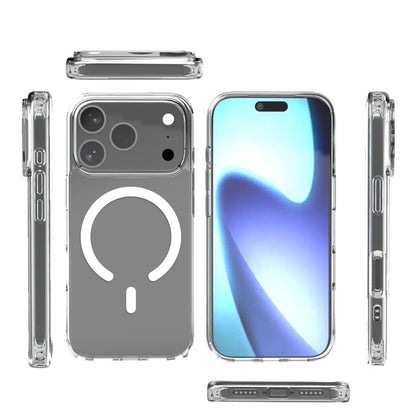 iPhone17promax磁吸透明保護殼 【增加magasafe磁力吸附】支援蘋果17系列