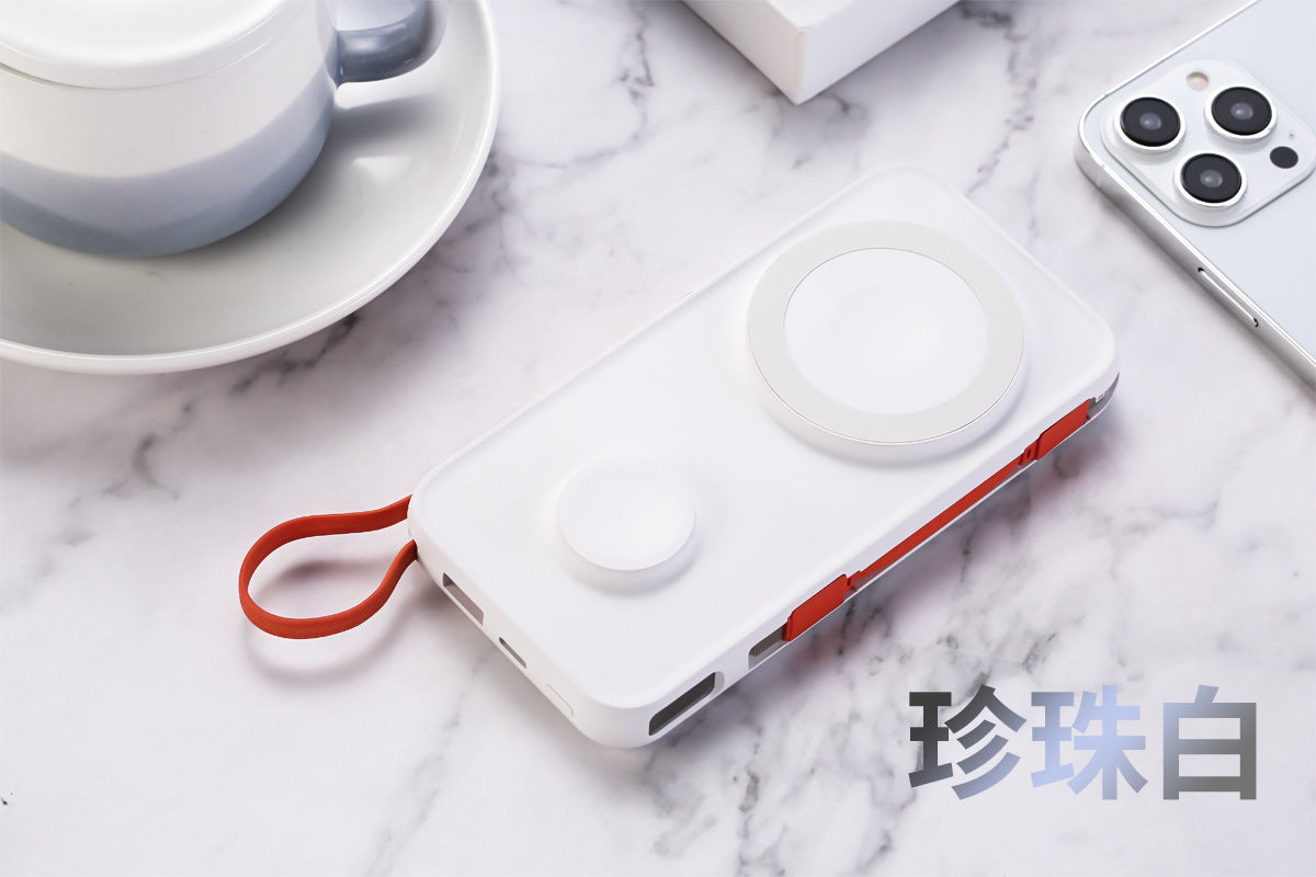 特價 KS20雙色無敵 22.5W磁吸行動電源 手錶、手機可用 雙向快充 磁吸行動電源10000mAh容量
