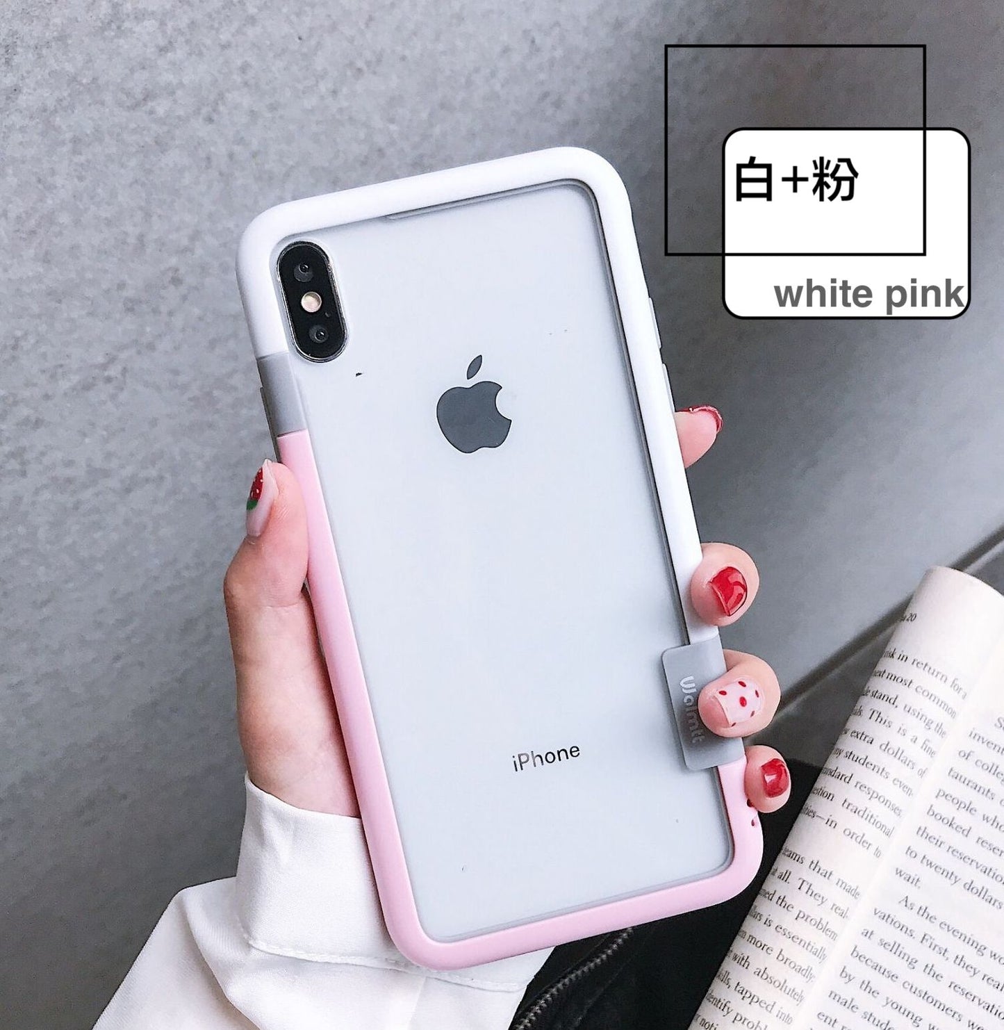 IPHONE【馬卡龍防摔邊框】雙材質厚實保護邊框，馬卡龍8色 / 支援iphone全型號