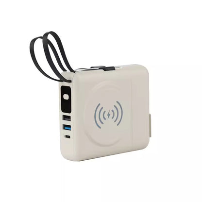 K08無敵萬能器【十合一插頭可分快充行動電源】（附2條充電線）22.5W 10000mAh大電量行動電源＋15W磁吸無線充電＋手錶充電器＋手機支架多孔快充頭