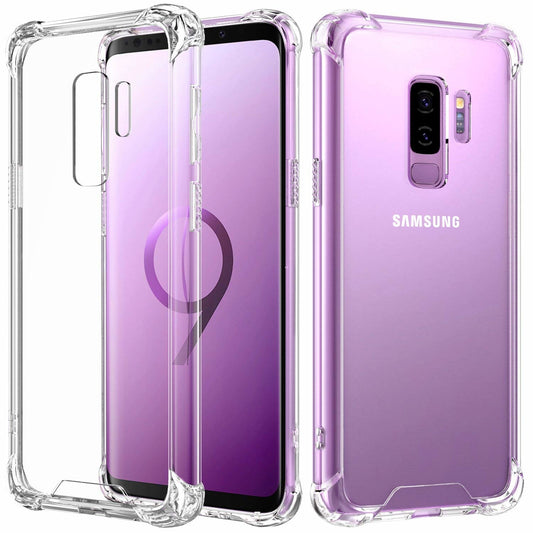 S9/S9+【四角強化防摔殼】透明加厚版  超強防摔，四角包邊強效抗衝擊