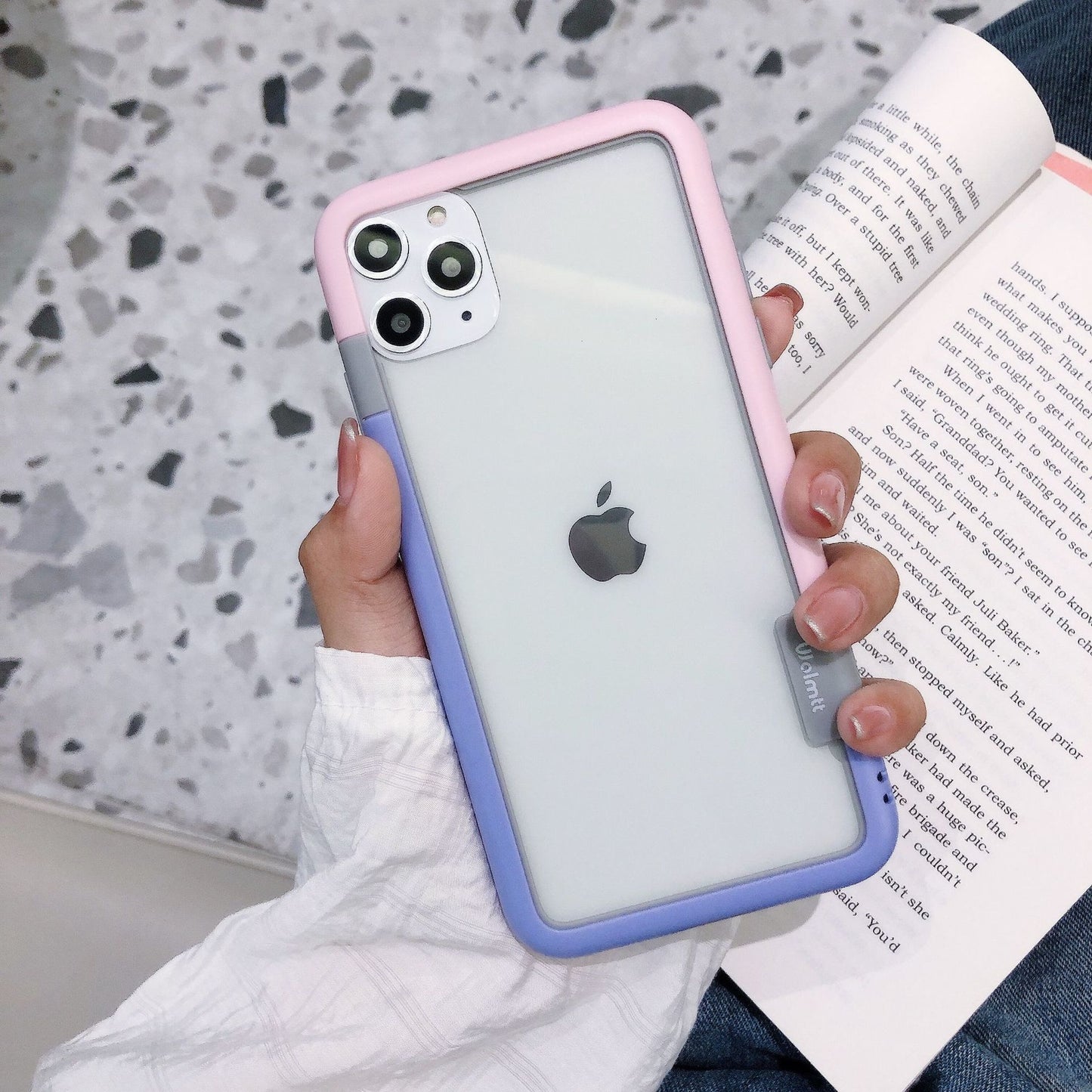 IPHONE【馬卡龍防摔邊框】雙材質厚實保護邊框，馬卡龍8色 / 支援iphone全型號