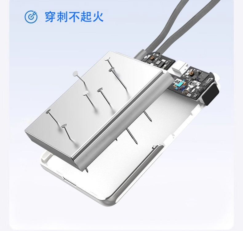 QI2超高速半固態防爆行動電源【25W快充10000mAh行動電源】25W快充＋三裝置同時充電，搭載高安全電芯設計，防爆不易起火，使用更安心。