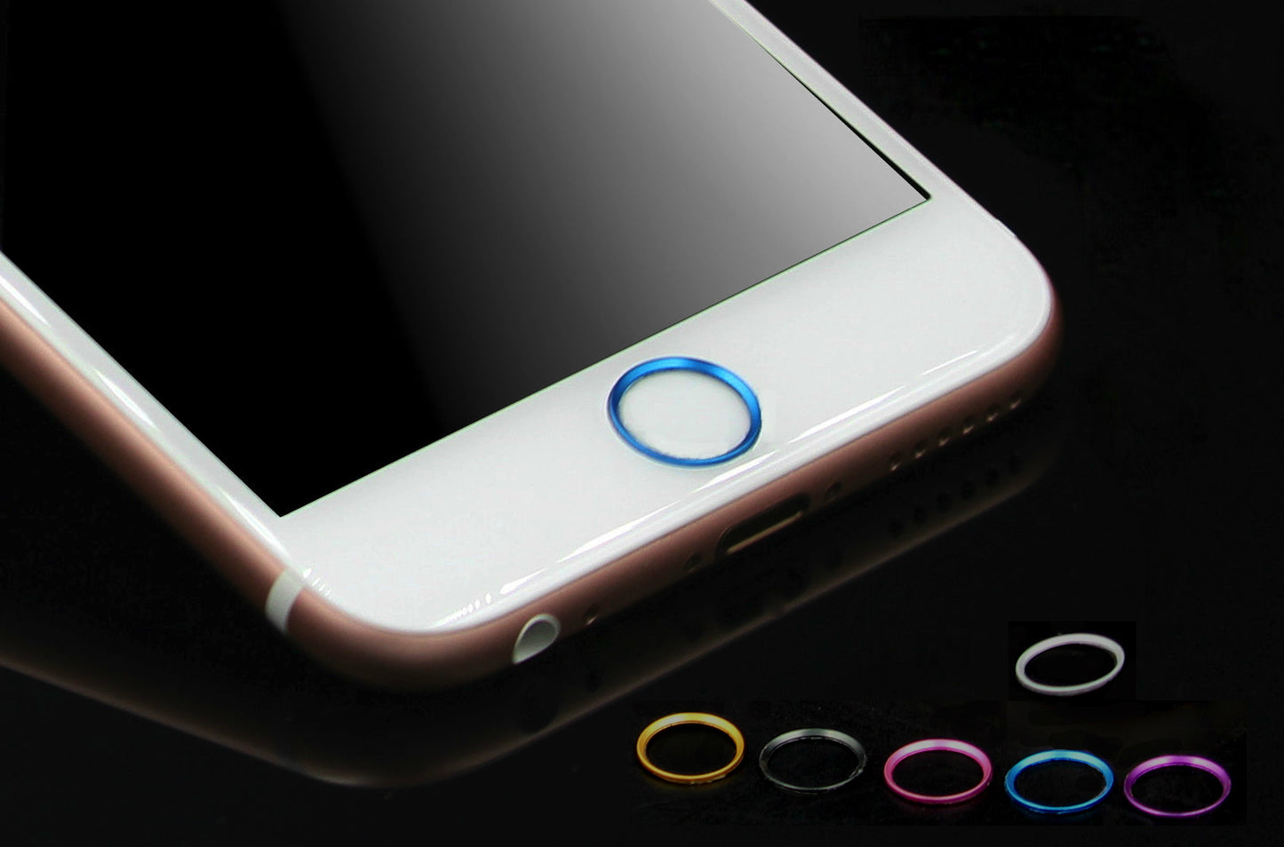 【  IPHONE 6 / 6s / 6＋ /6s ＋鋁合金組合＄980】流線系列鋁合金邊框＋康寧玻璃貼＋鏡頭框＋按鍵環＋透明背貼2張