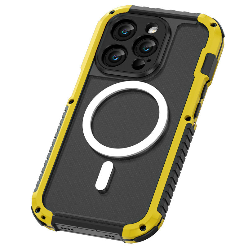 【THE ONE軍規金屬三防】 Magsafe磁吸金屬手機殼 TPU+鋁合金超強防摔殼 適用於 iPhone 15系列14系列