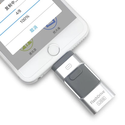 【多功能OTG四合一USB3.0高速隨身碟】、手機專用OTG碟，大容量傳輸存取超方便，有了它 手機擴大容量超easy