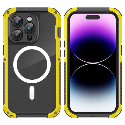 【THE ONE軍規金屬三防】 Magsafe磁吸金屬手機殼 TPU+鋁合金超強防摔殼 適用於 iPhone 15系列14系列