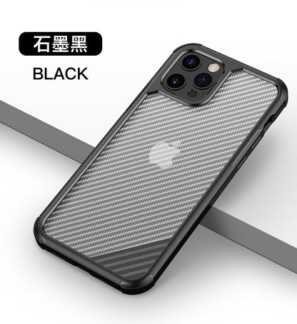 iPhone 極致碳纖防摔殼【TPU+PC軍規防摔雙材質】